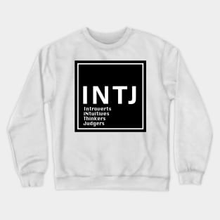 INTJ MBTI, 16 Personalities , black Crewneck Sweatshirt